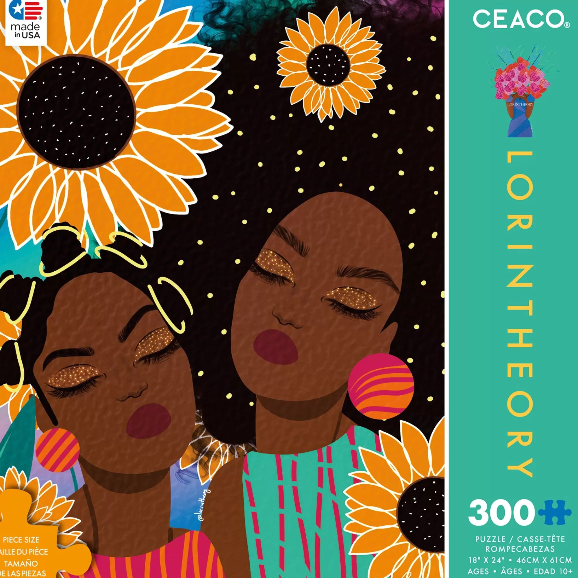 Ceaco Lorintheory - Sunflowers - 300 Piece Puzzle* Flowers Puzzles