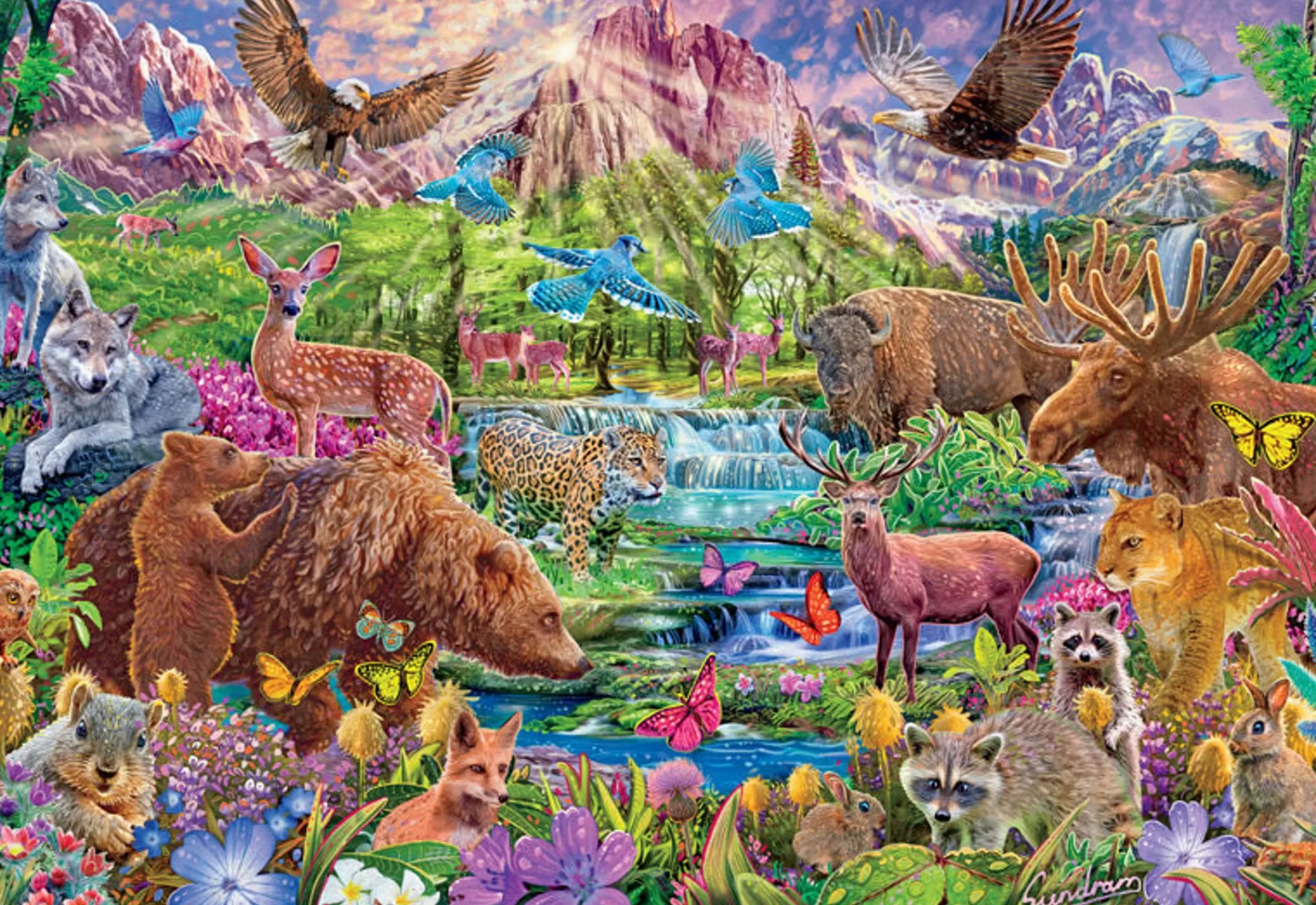 Ceaco Majestic Wilderness - 2000 Piece Puzzle* Animal Puzzles