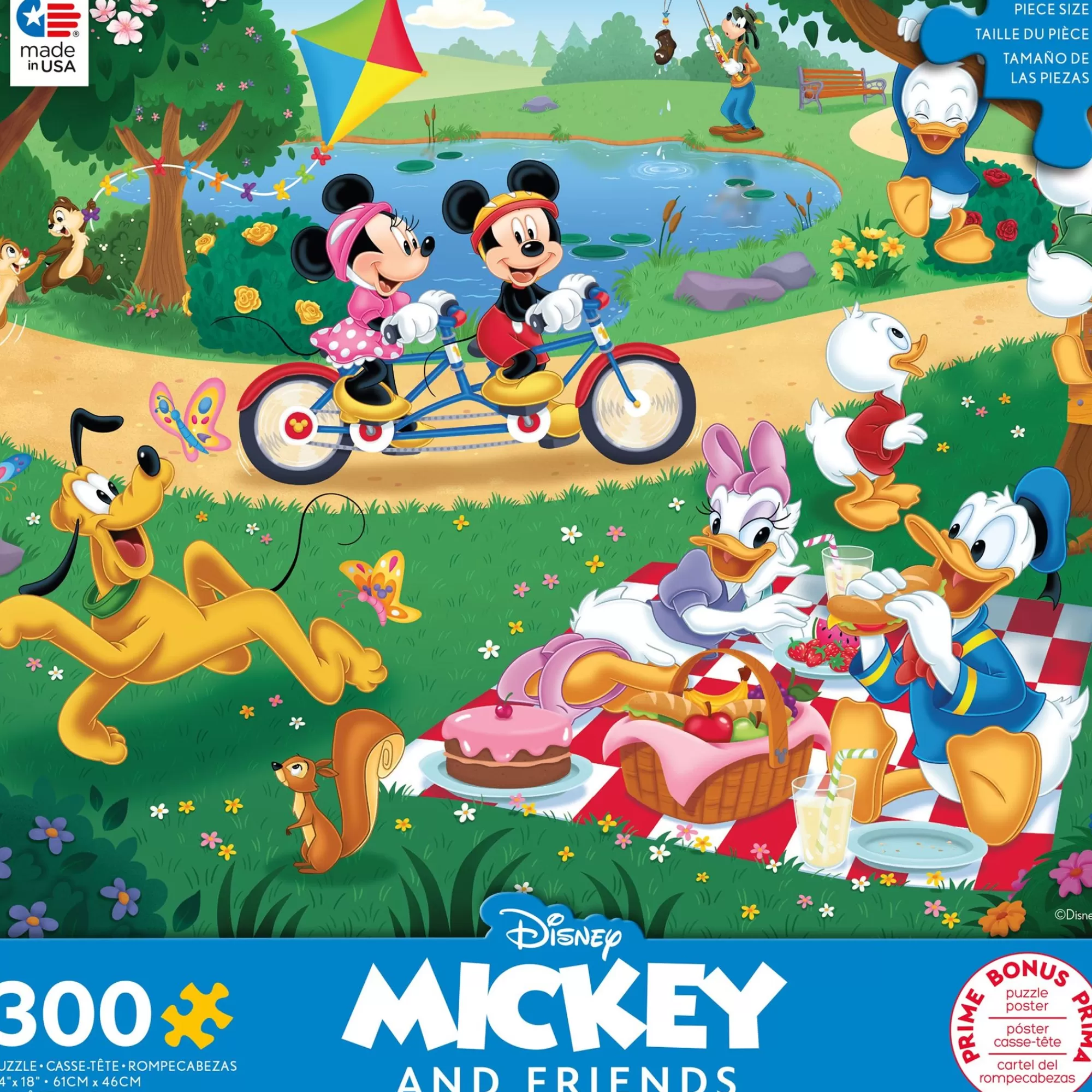 Ceaco Mickey And Minnie In The Park- 300 Piece Puzzle* Disney Puzzles