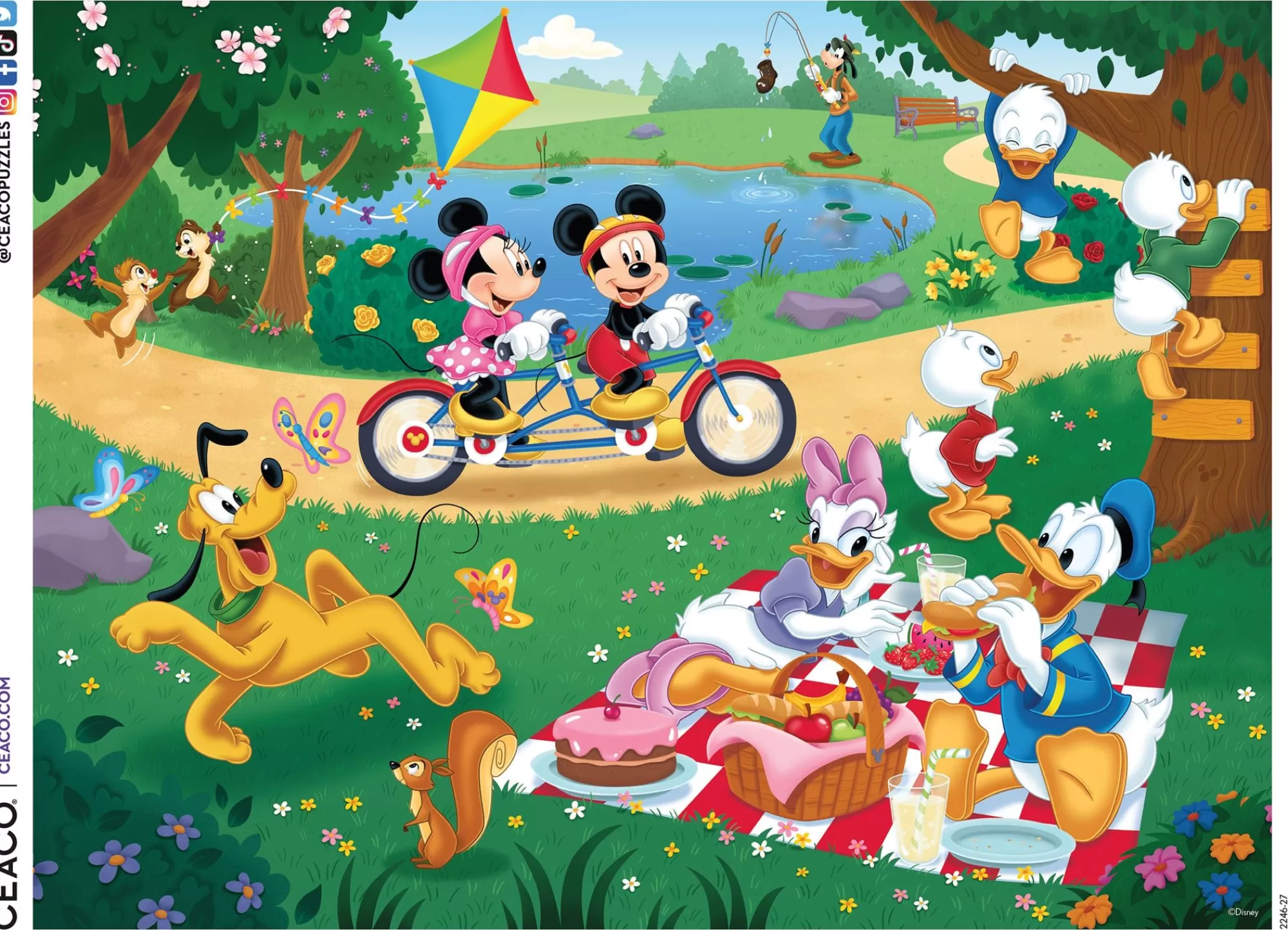 Ceaco Mickey And Minnie In The Park- 300 Piece Puzzle* Disney Puzzles