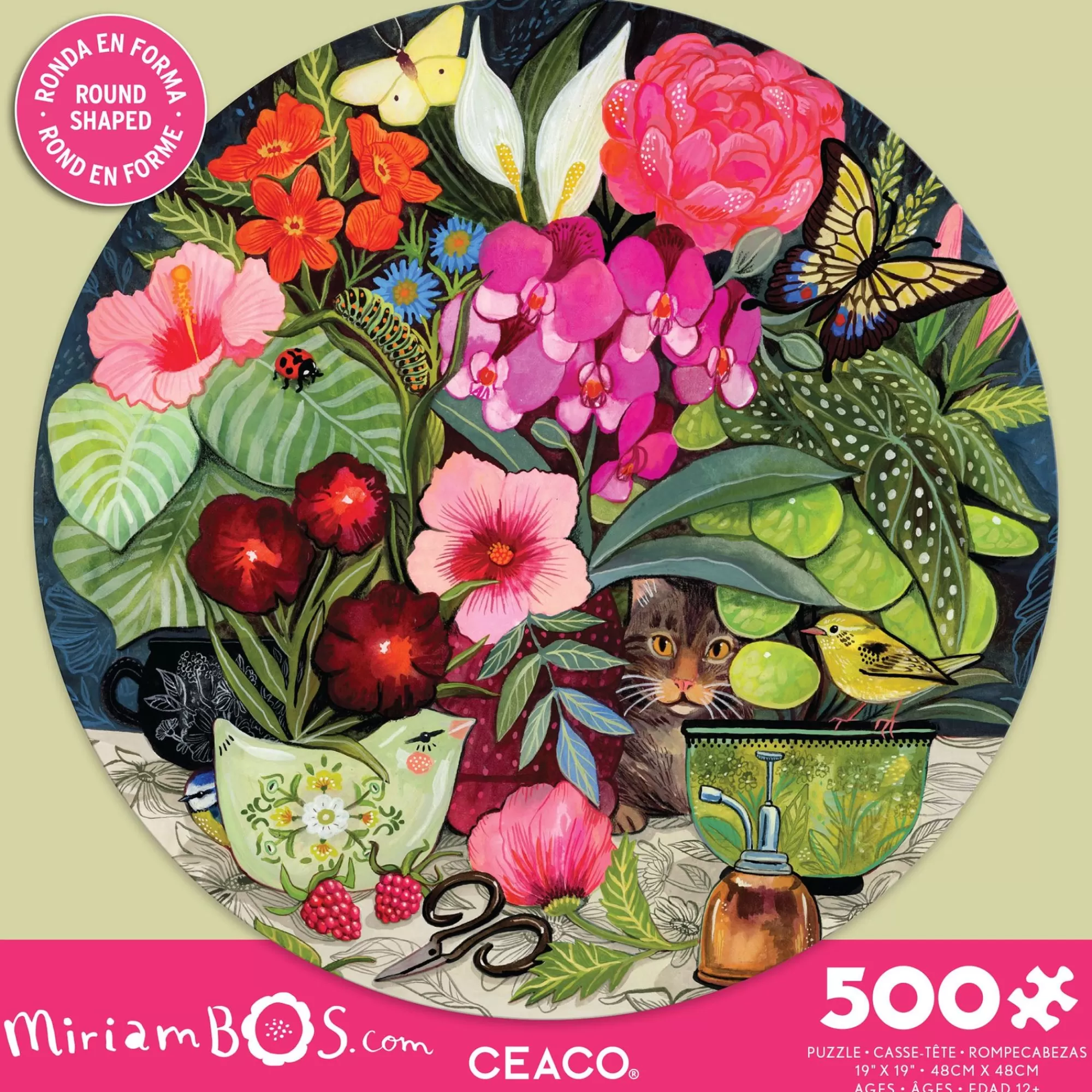 Ceaco Miriam Bos - Patiently Waiting - 500 Piece Puzzle* Flowers Puzzles