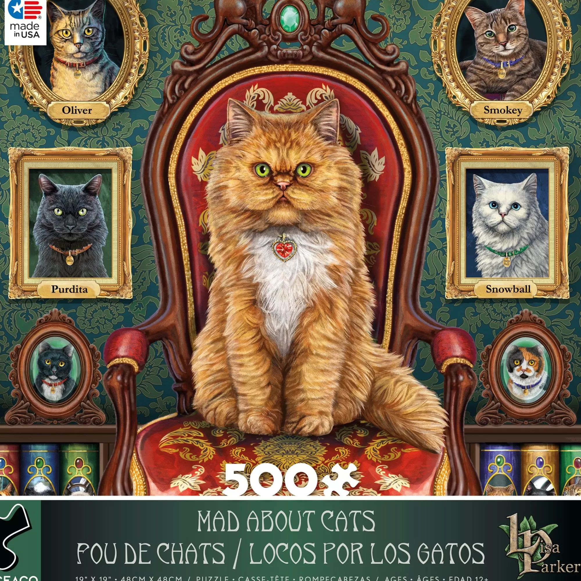 Ceaco Night Spirit - Mad About Cats - 500 Piece Puzzle* Animal Puzzles