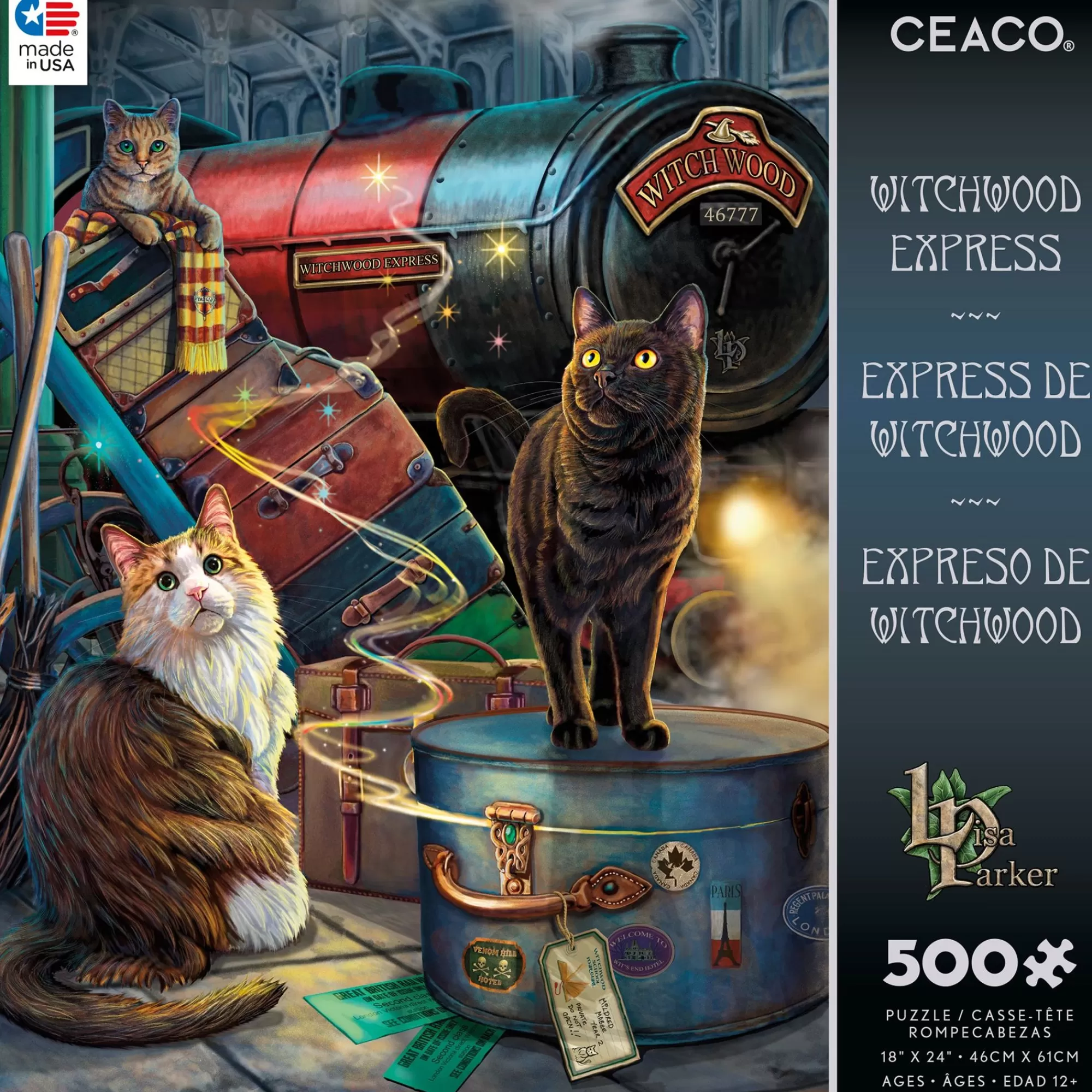 Ceaco Night Spirit - Witchwood Express - 500 Piece Puzzle* Animal Puzzles