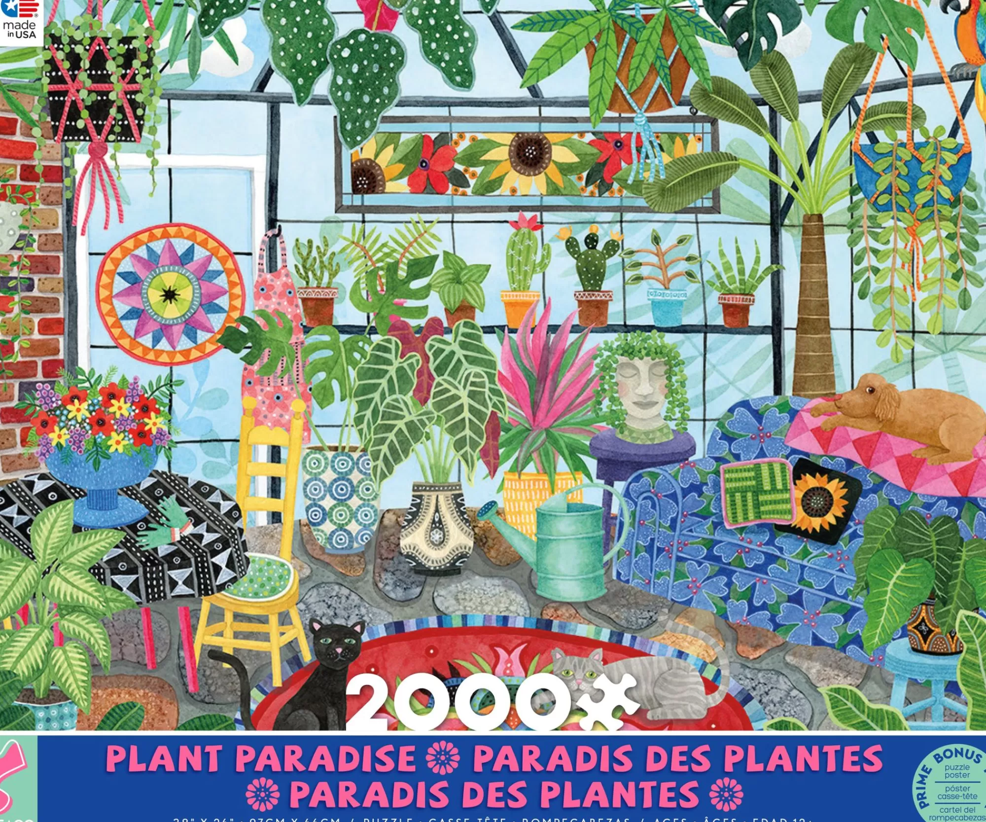 Ceaco Plant Paradise - 2000 Piece Puzzle* Flowers Puzzles