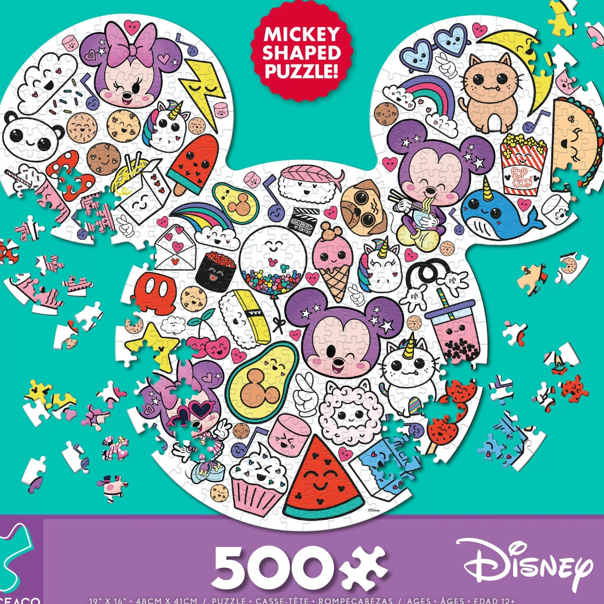 Ceaco Puzzle Shapes - Disney Too Cute - 500 Piece Puzzle* Disney Puzzles