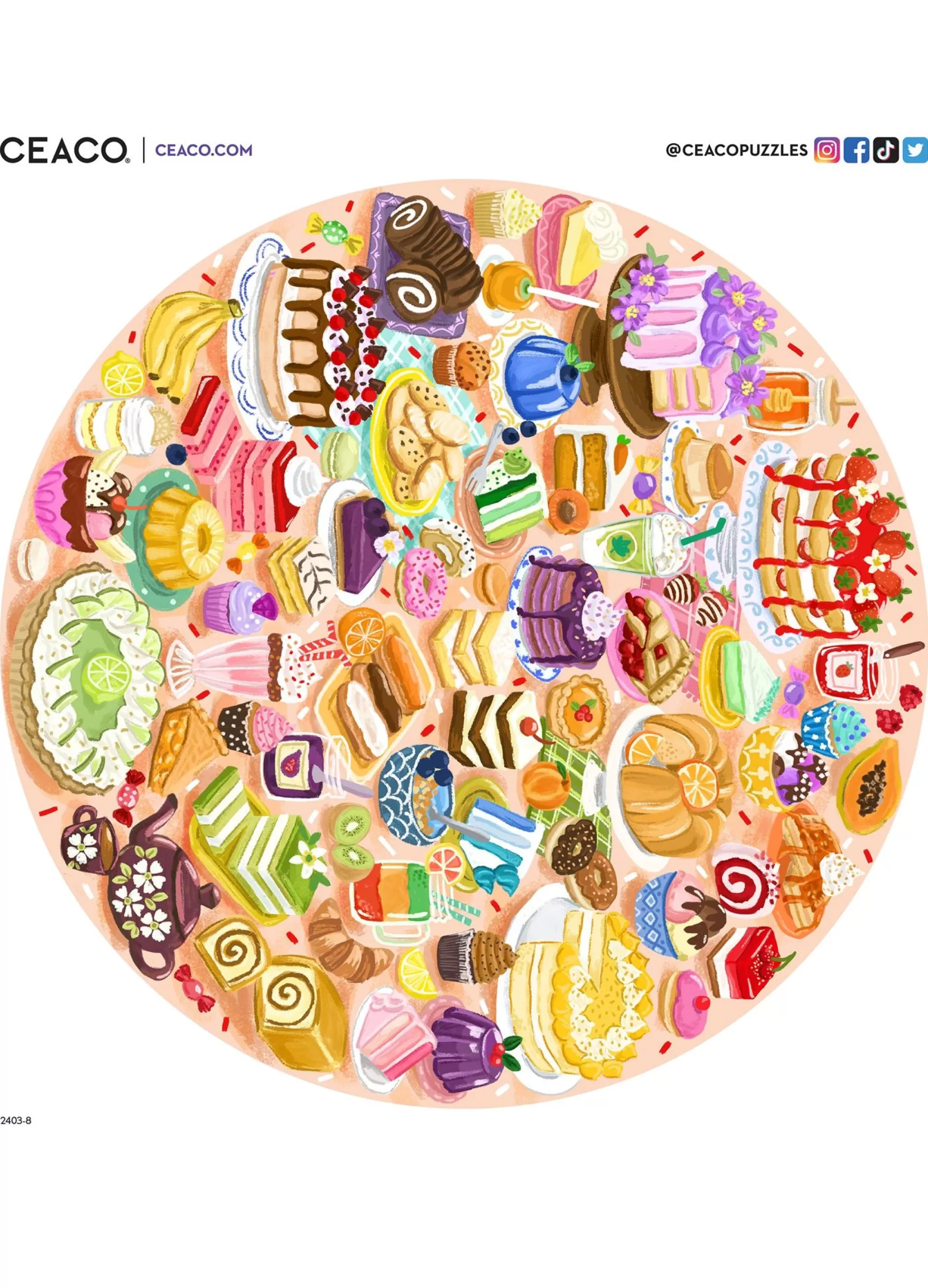 Ceaco Rainbow Sweets - 500 Piece Puzzle* Food Puzzles