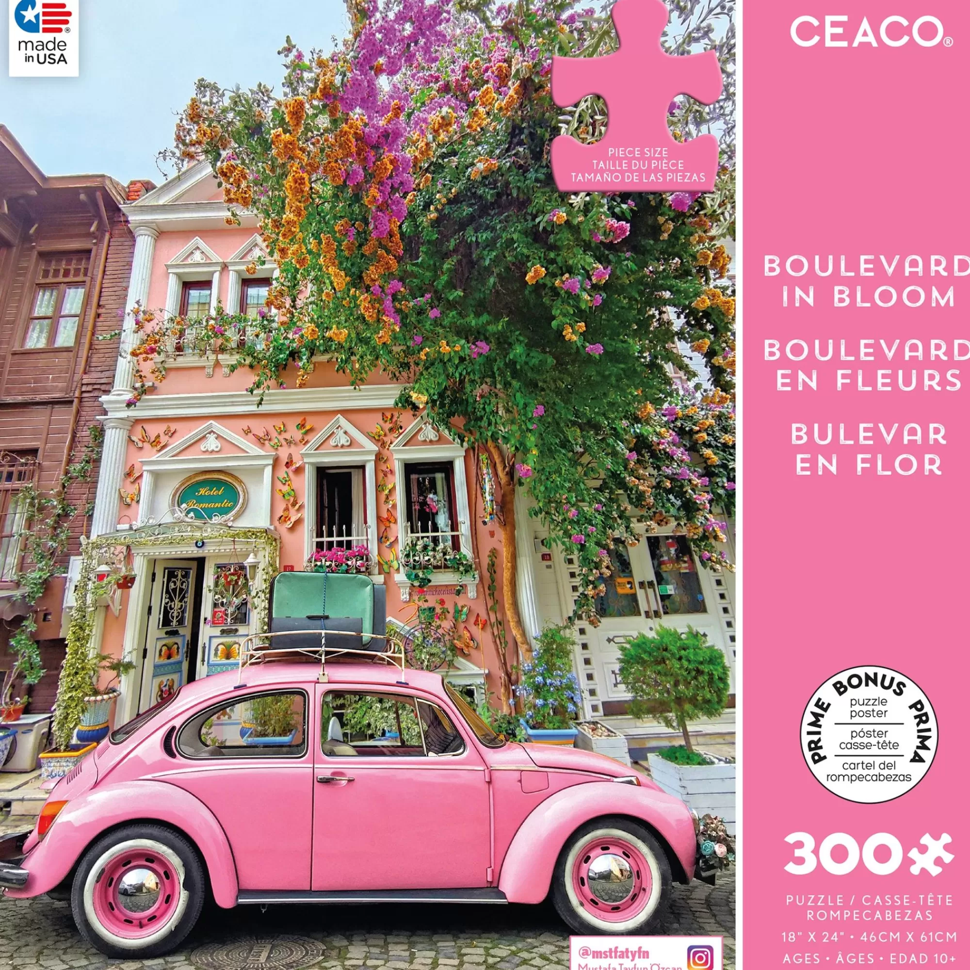 Ceaco Scenic Photography - Boulevard In Bloom - 300 Piece Puzzle* Flowers Puzzles