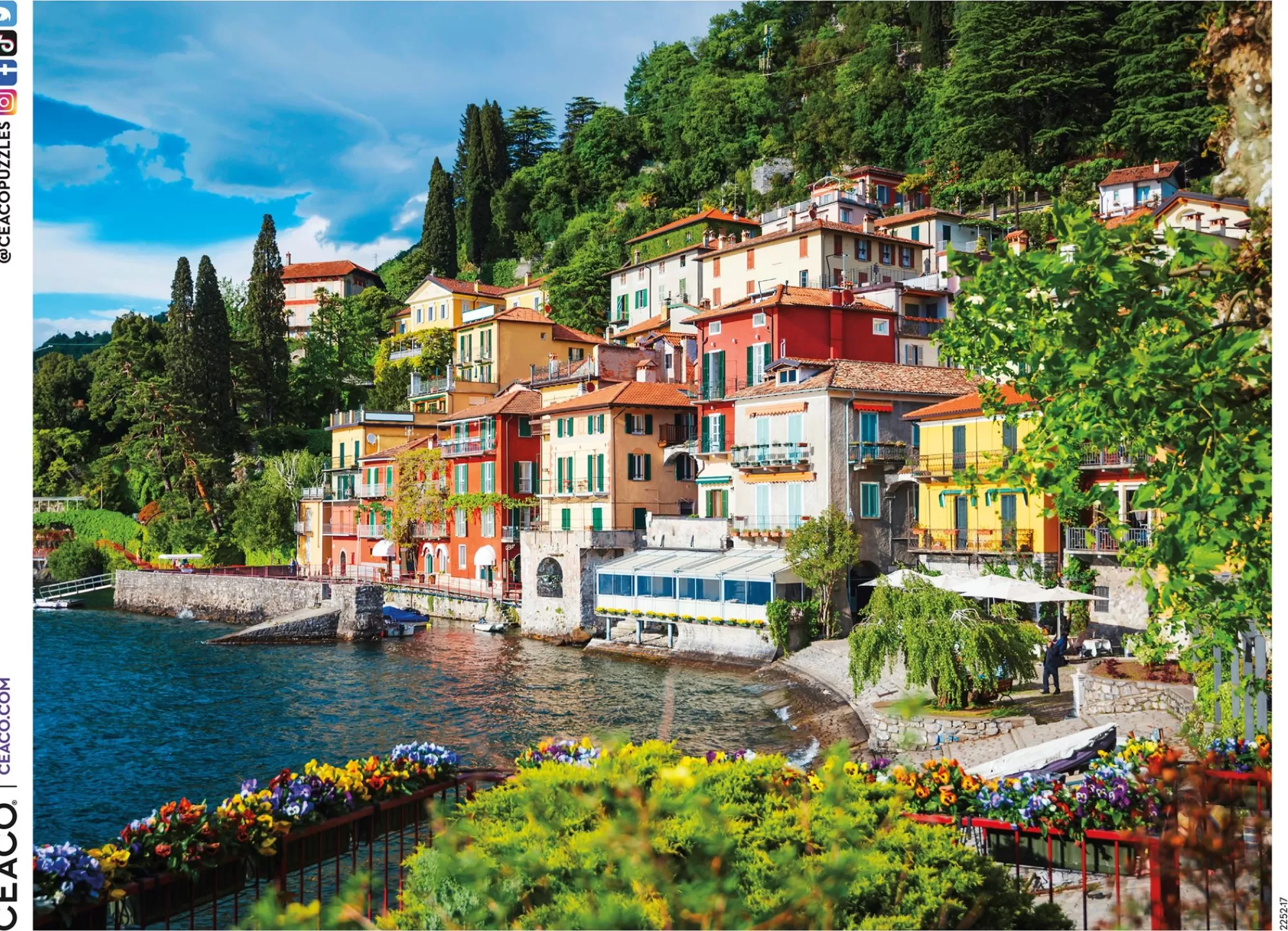 Ceaco Scenic Photography - Lake Como - 300 Piece Puzzle* Flowers Puzzles