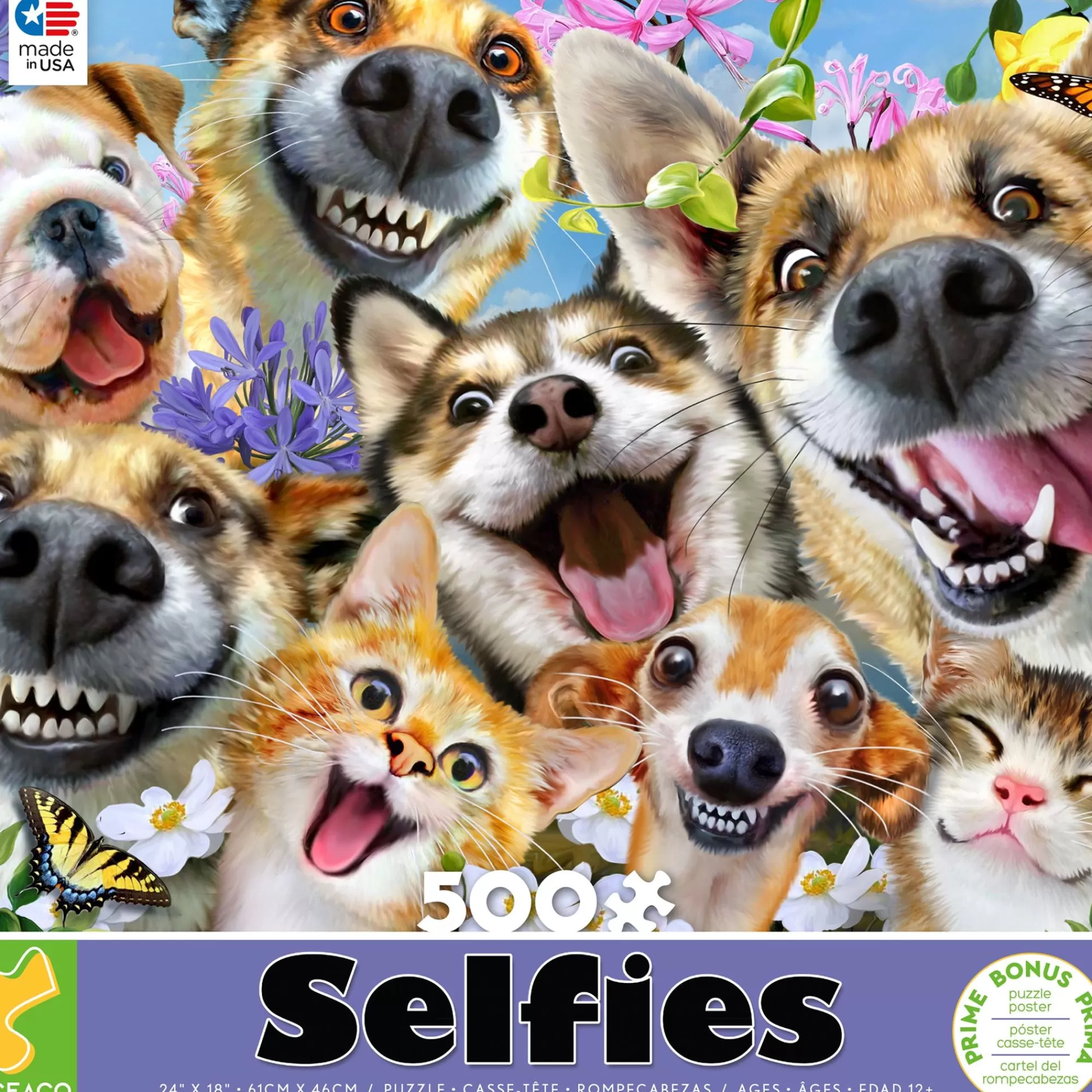 Ceaco Selfies - Companion Selfies - 500 Piece Puzzle* Animal Puzzles