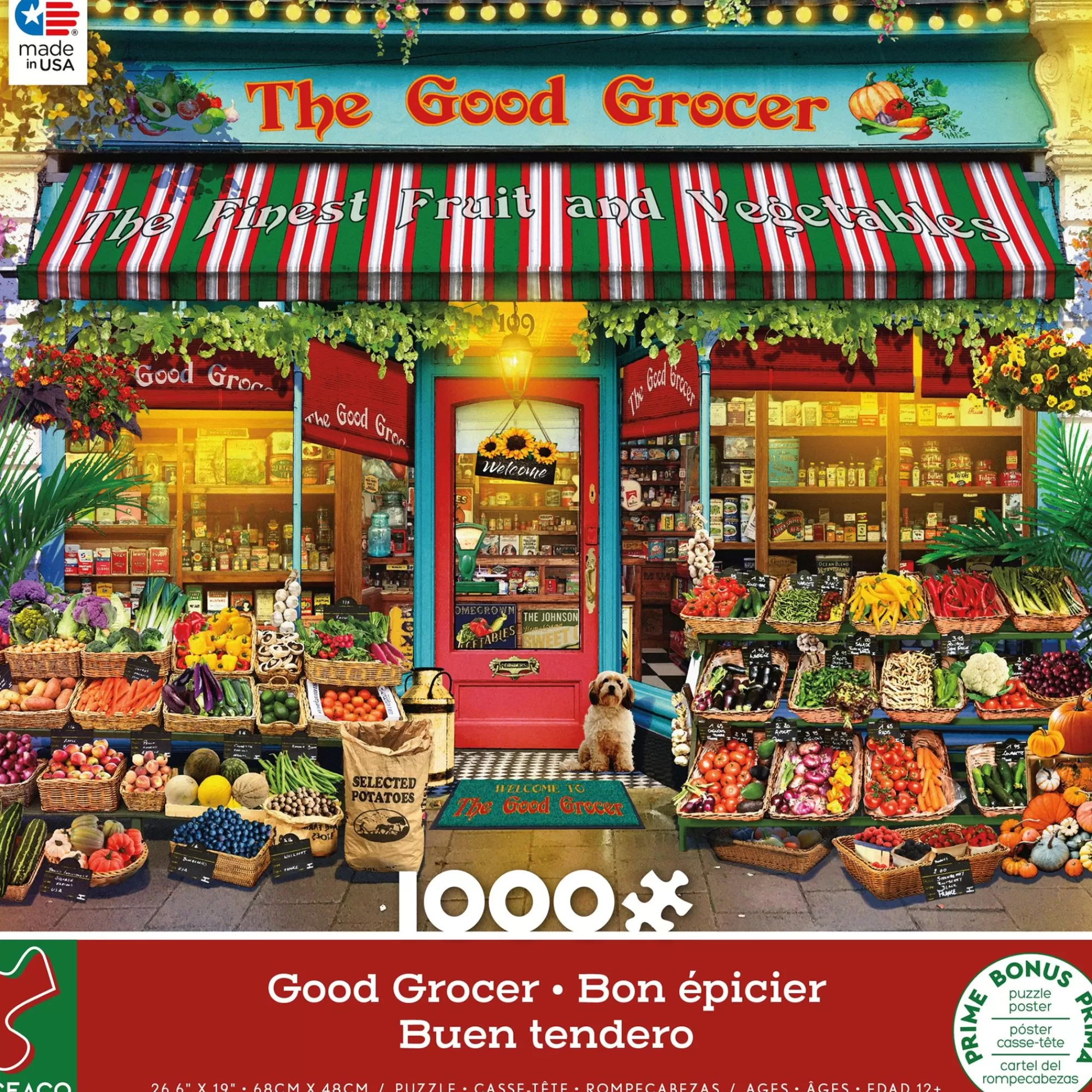 Ceaco Shop Windows - Good Grocer - 1000 Piece Puzzle* Made In Usa' Puzzles