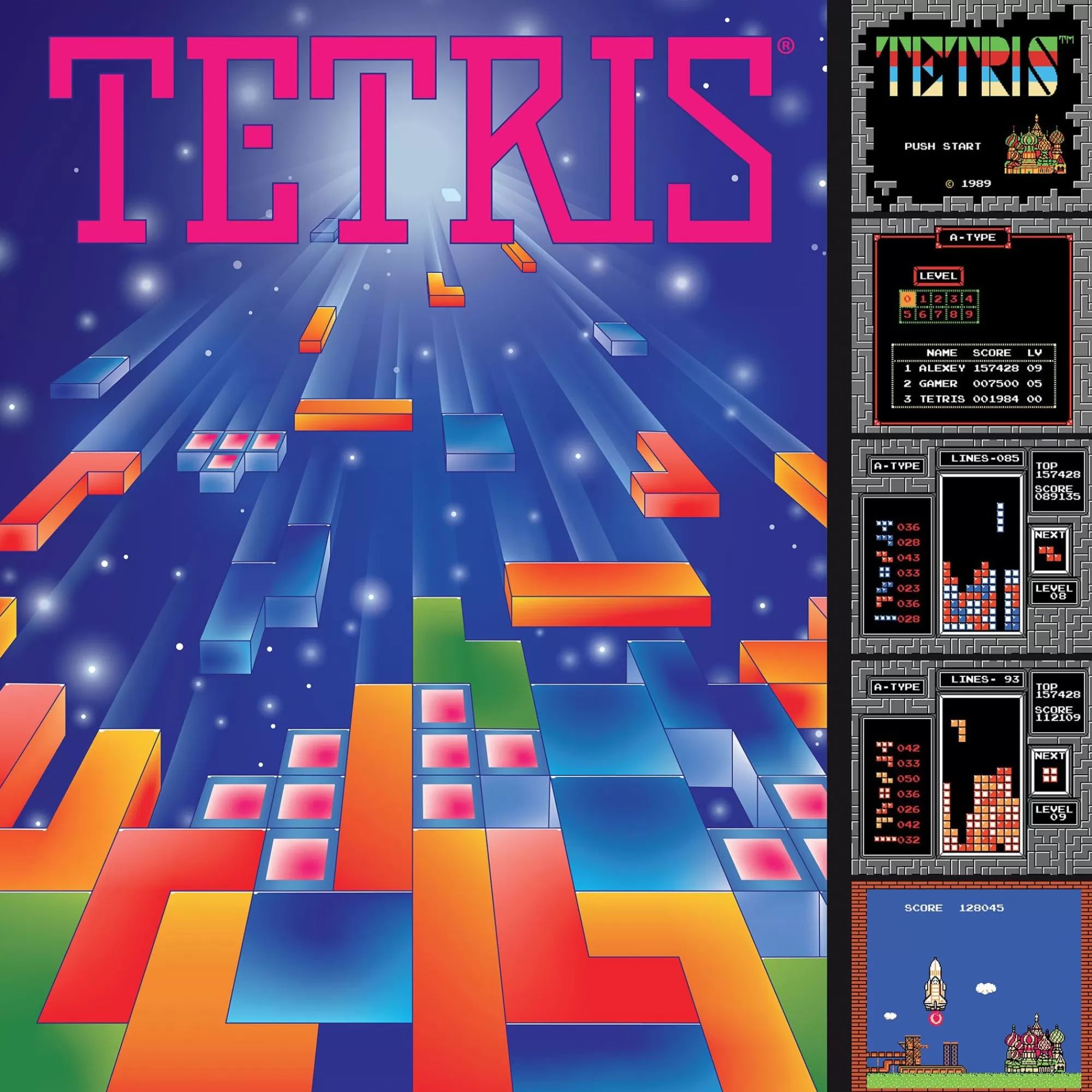 Ceaco Tetris - Gaming Poster - 750 Piece Puzzle* Made In Usa' Puzzles