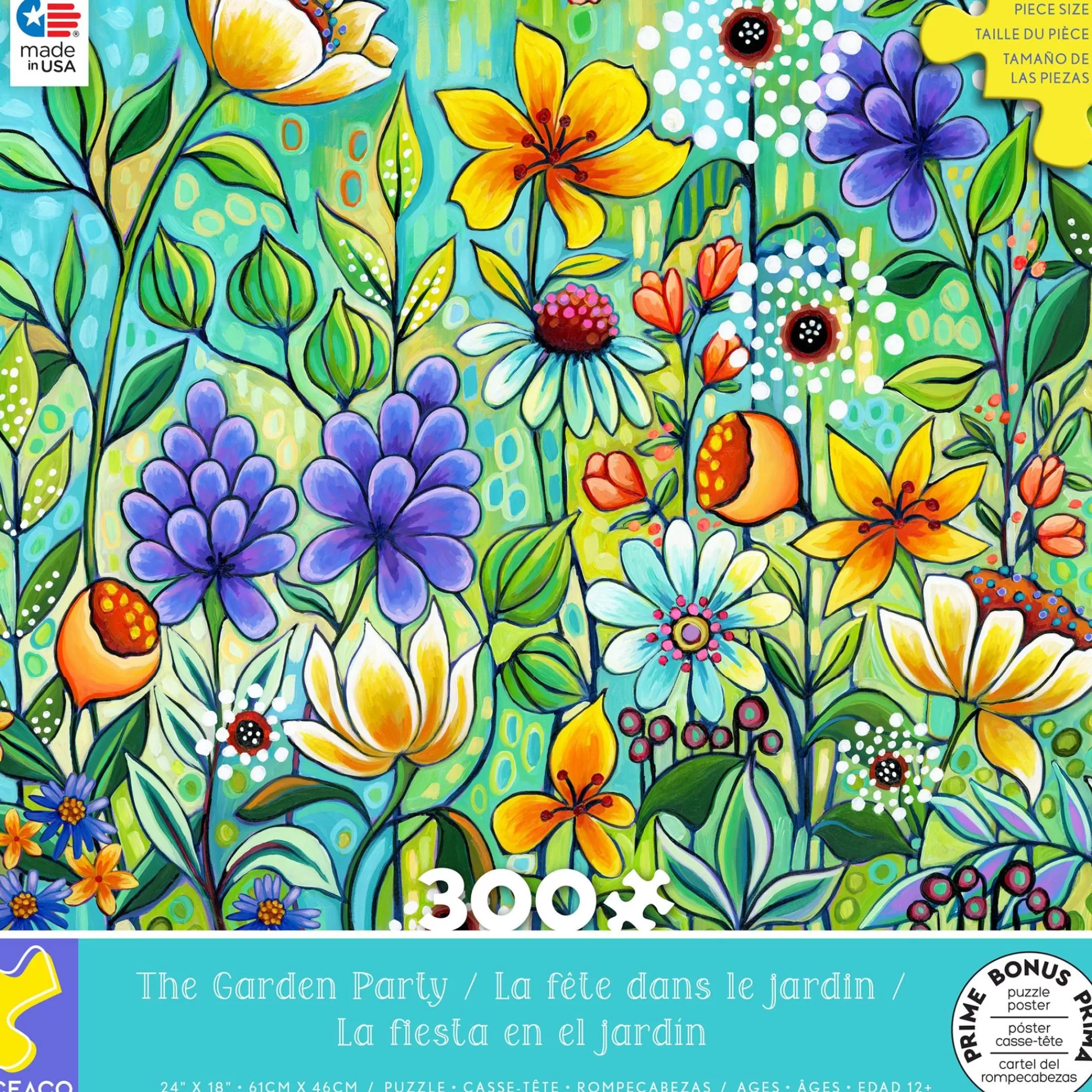 Ceaco The Garden Party- 300 Piece Puzzle* Flowers Puzzles