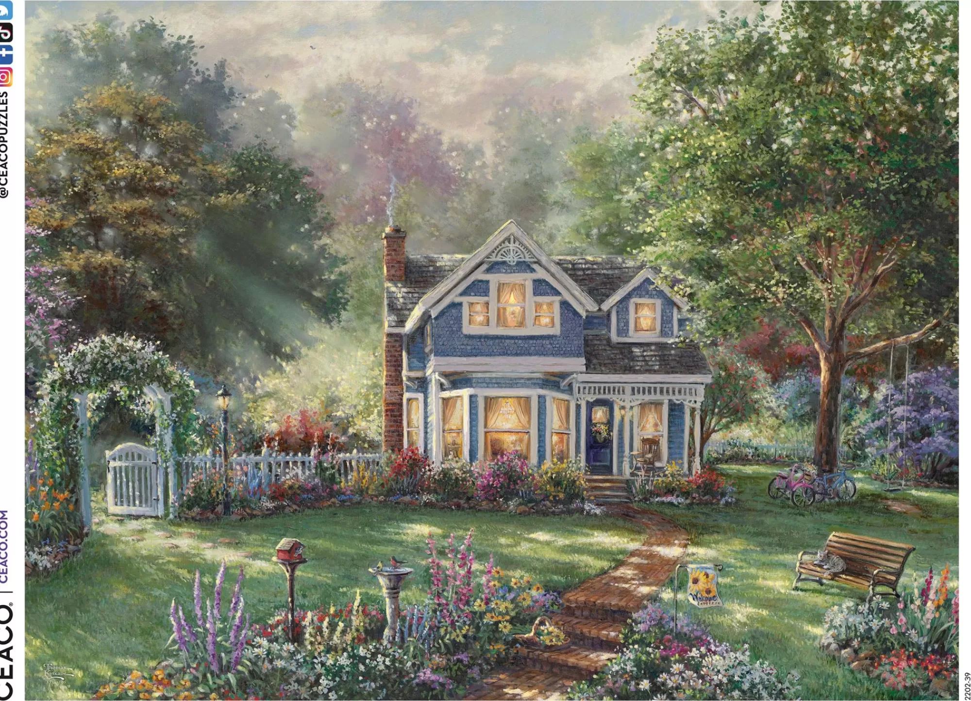 Ceaco Thomas Kinkade - Springtime Memories - 300 Piece Puzzle* Landscapes