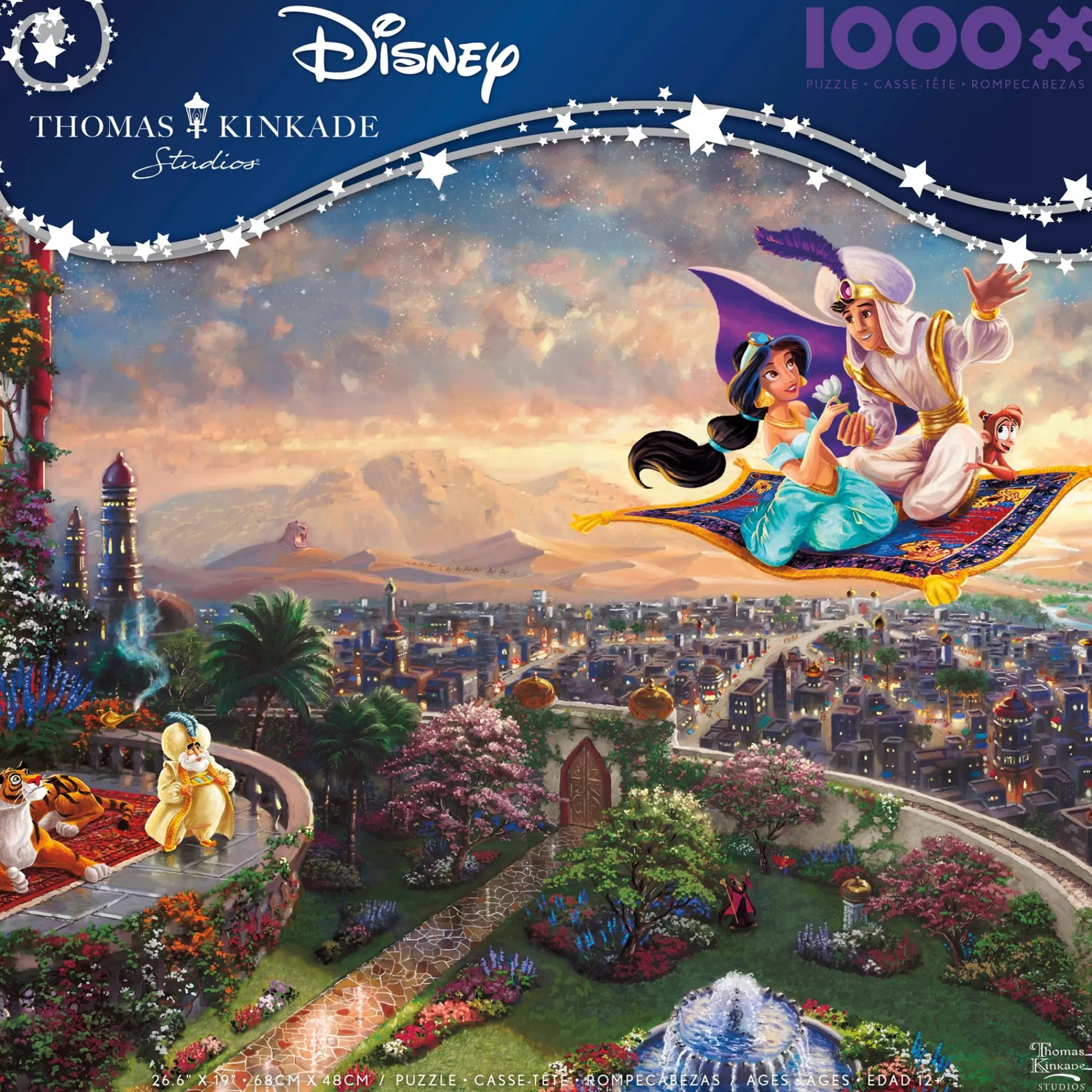 Ceaco Thomas Kinkade Disney - Aladdin - 1000 Piece Puzzle* Disney Puzzles