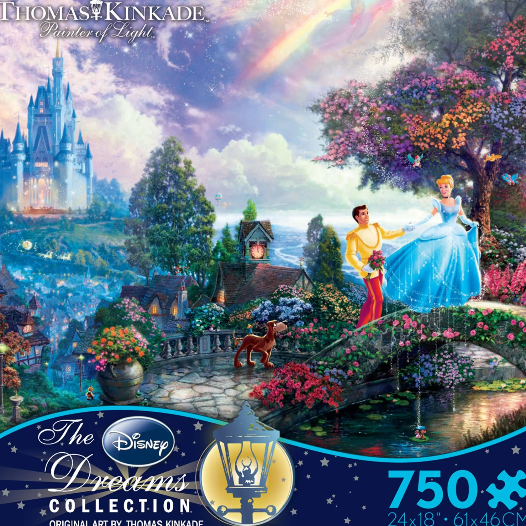 Ceaco Thomas Kinkade Disney - Cinderella Wishes Upon A Dream - 750 Piece Puzzle* Disney Puzzles