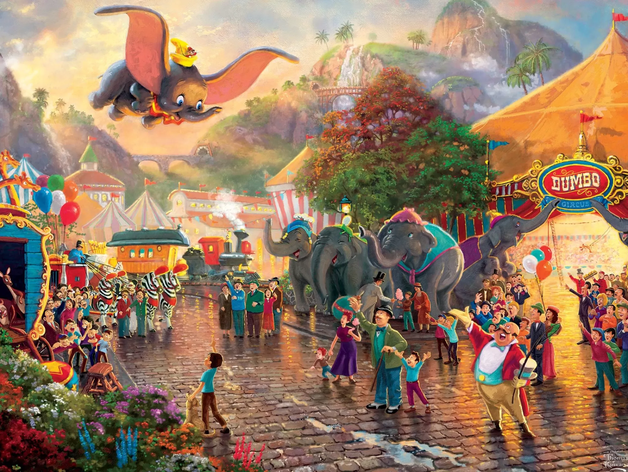 Ceaco Thomas Kinkade Disney - Dumbo - 750 Piece Puzzle* Disney Puzzles