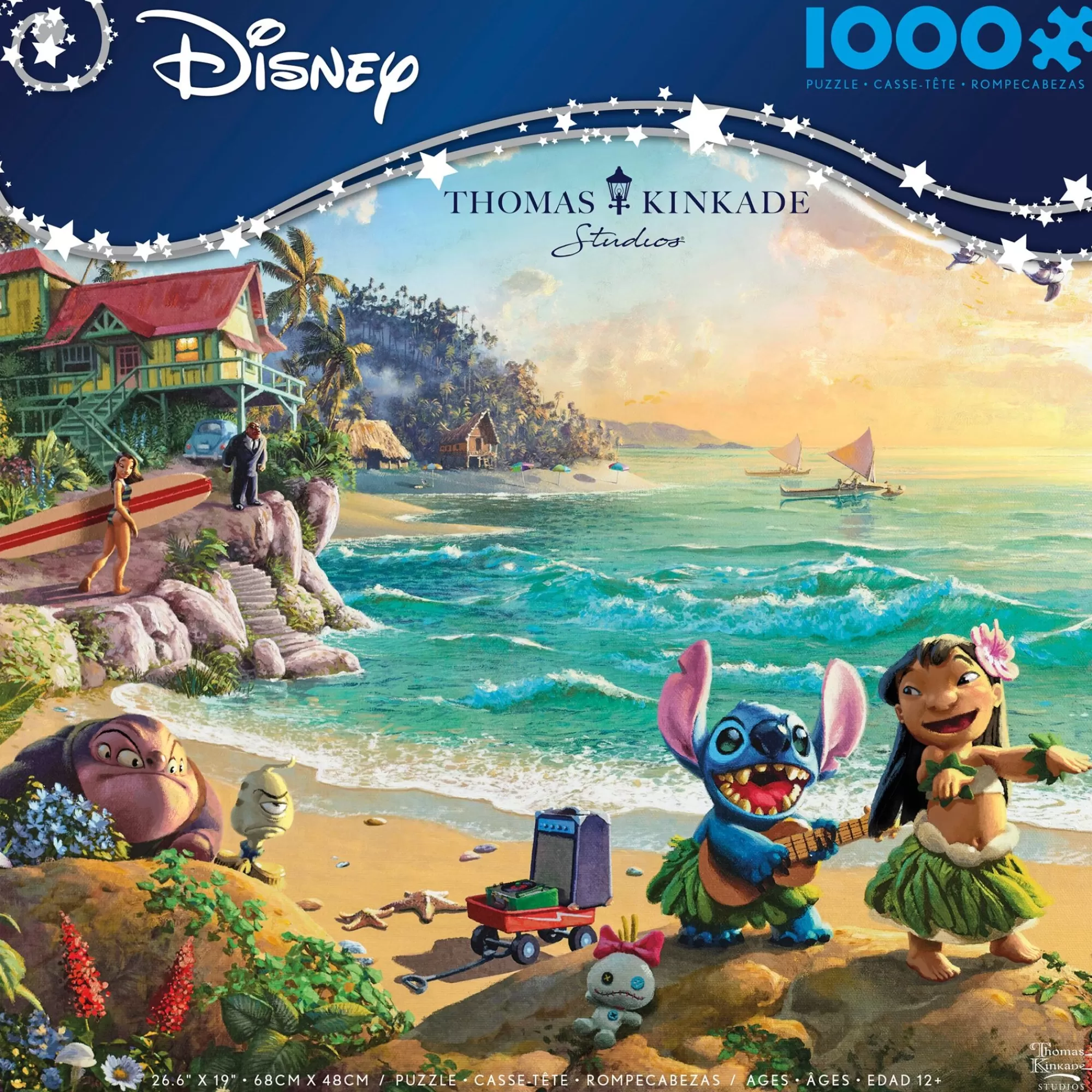 Ceaco Thomas Kinkade Disney - Lilo And Stitch - 1000 Piece Puzzle* Disney Puzzles