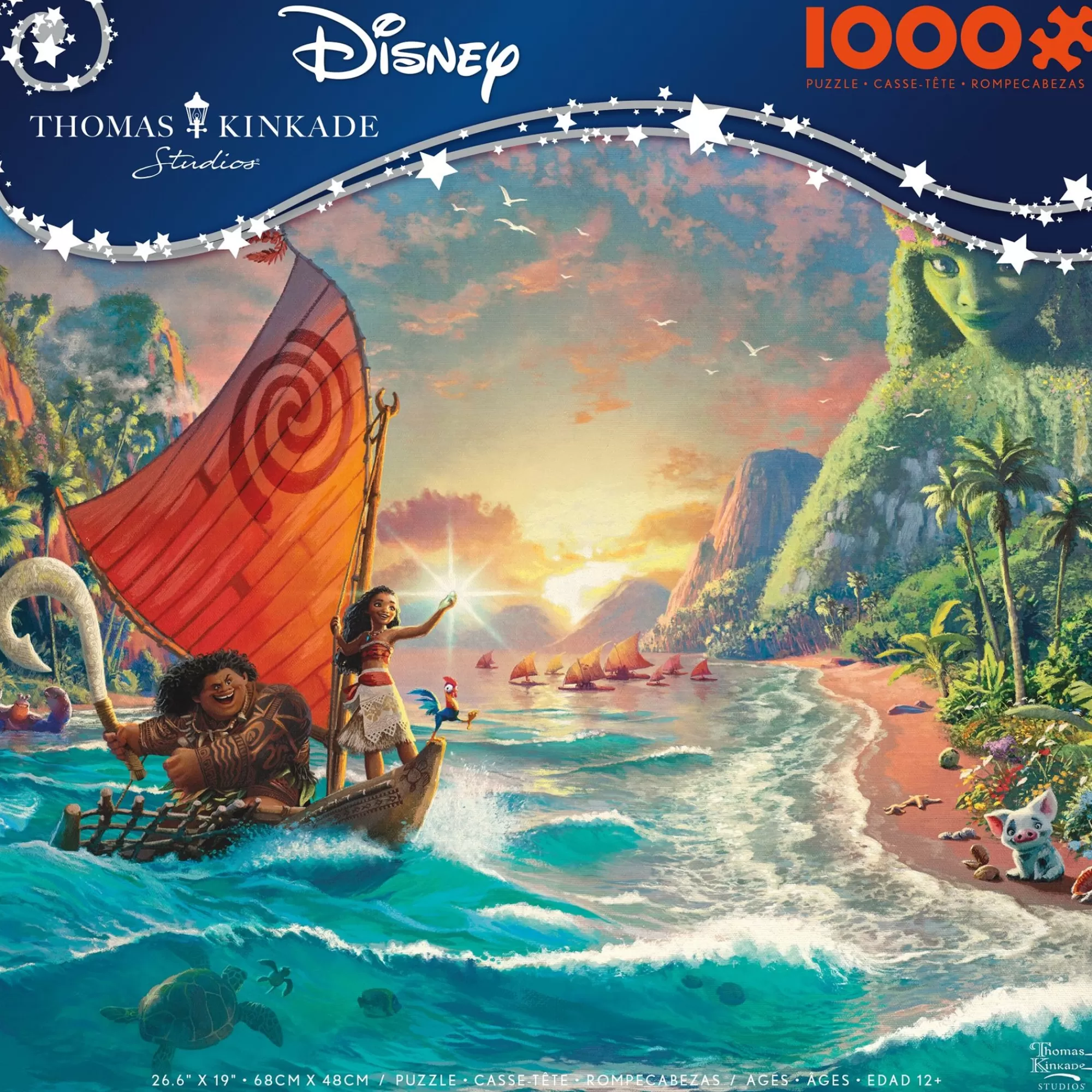 Ceaco Thomas Kinkade Disney - Moana - 1000 Piece Puzzle* Disney Puzzles