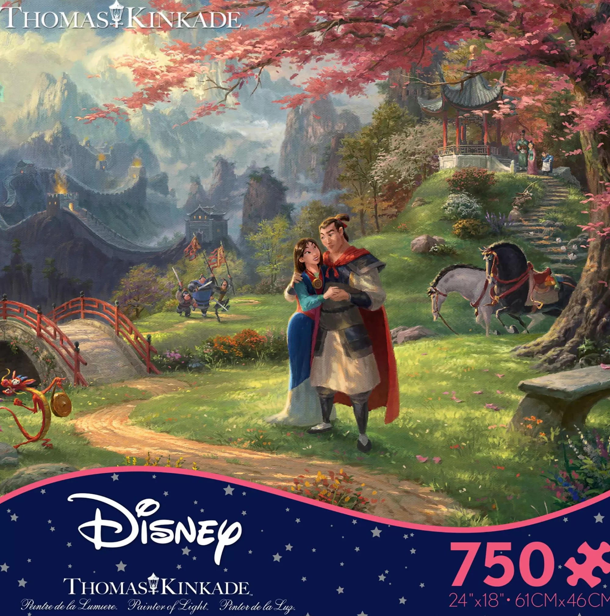 Ceaco Thomas Kinkade Disney - Mulan - 750 Piece Puzzle* Disney Puzzles