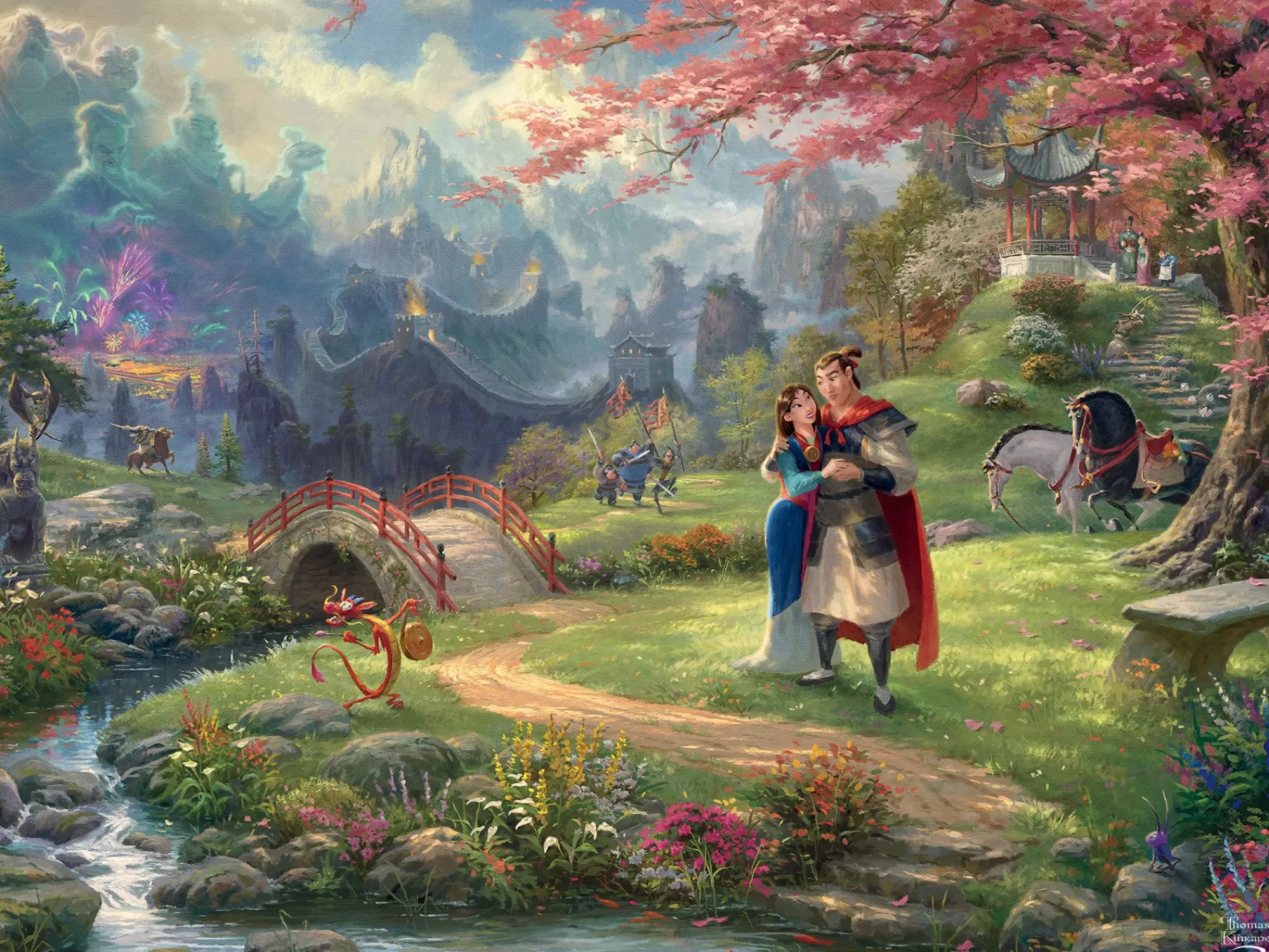 Ceaco Thomas Kinkade Disney - Mulan - 750 Piece Puzzle* Disney Puzzles