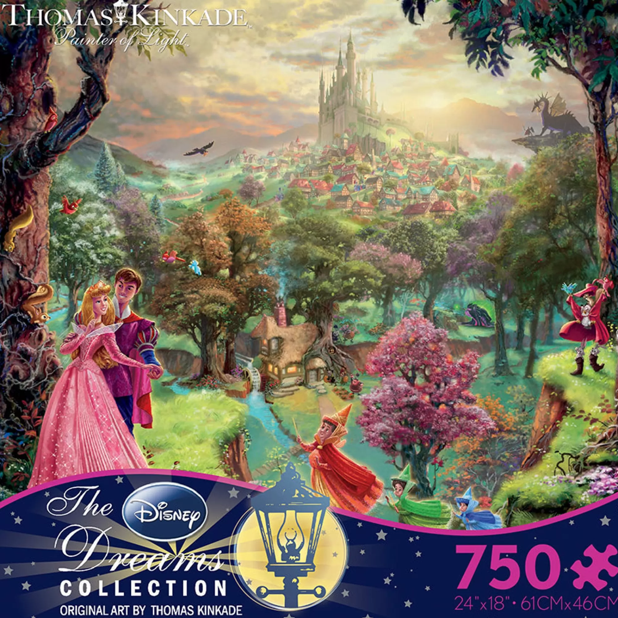 Ceaco Thomas Kinkade Disney - Sleeping Beauty - 750 Piece Puzzle* Disney Puzzles