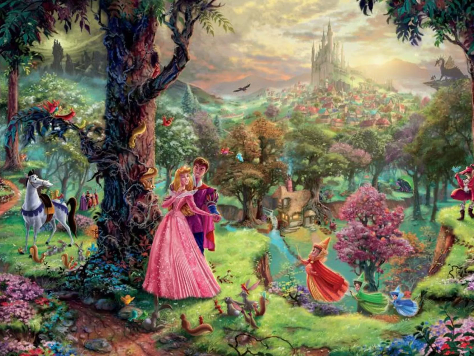 Ceaco Thomas Kinkade Disney - Sleeping Beauty - 750 Piece Puzzle* Disney Puzzles