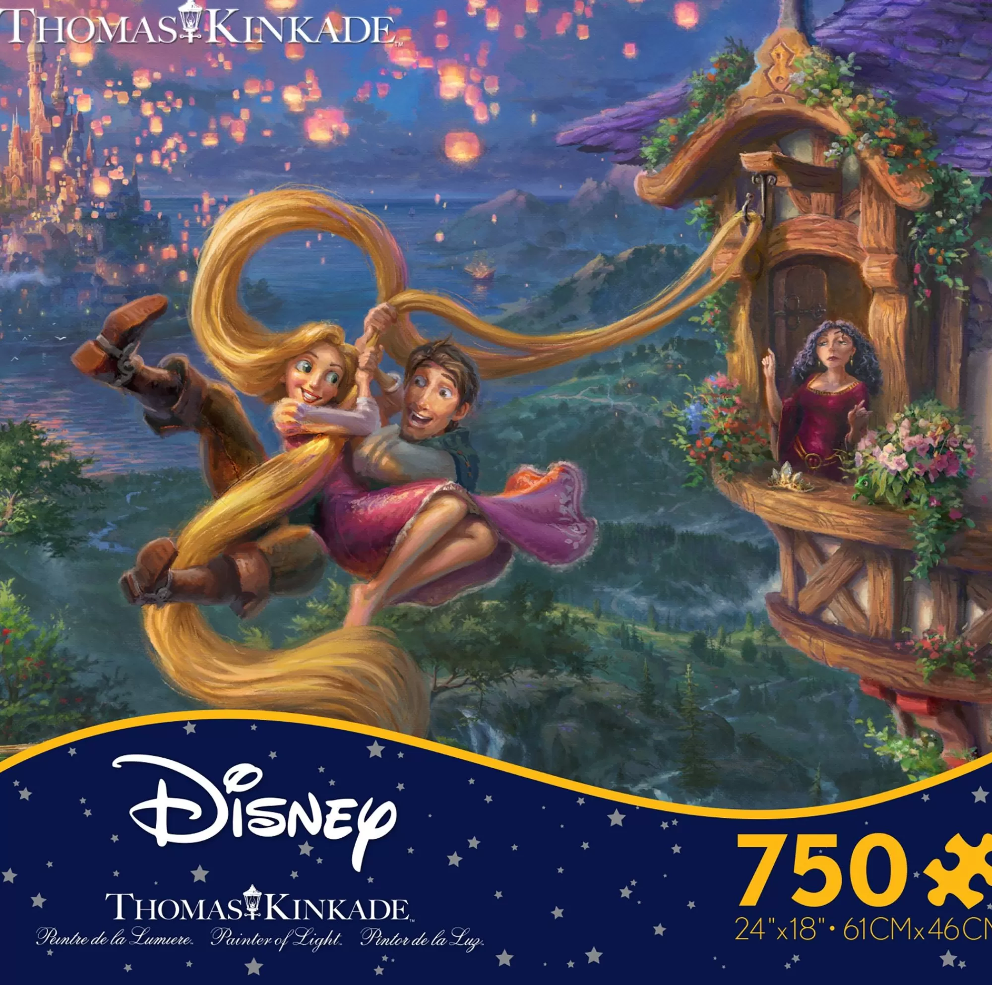 Ceaco Thomas Kinkade Disney - Tangled - 750 Piece Puzzle* Disney Puzzles