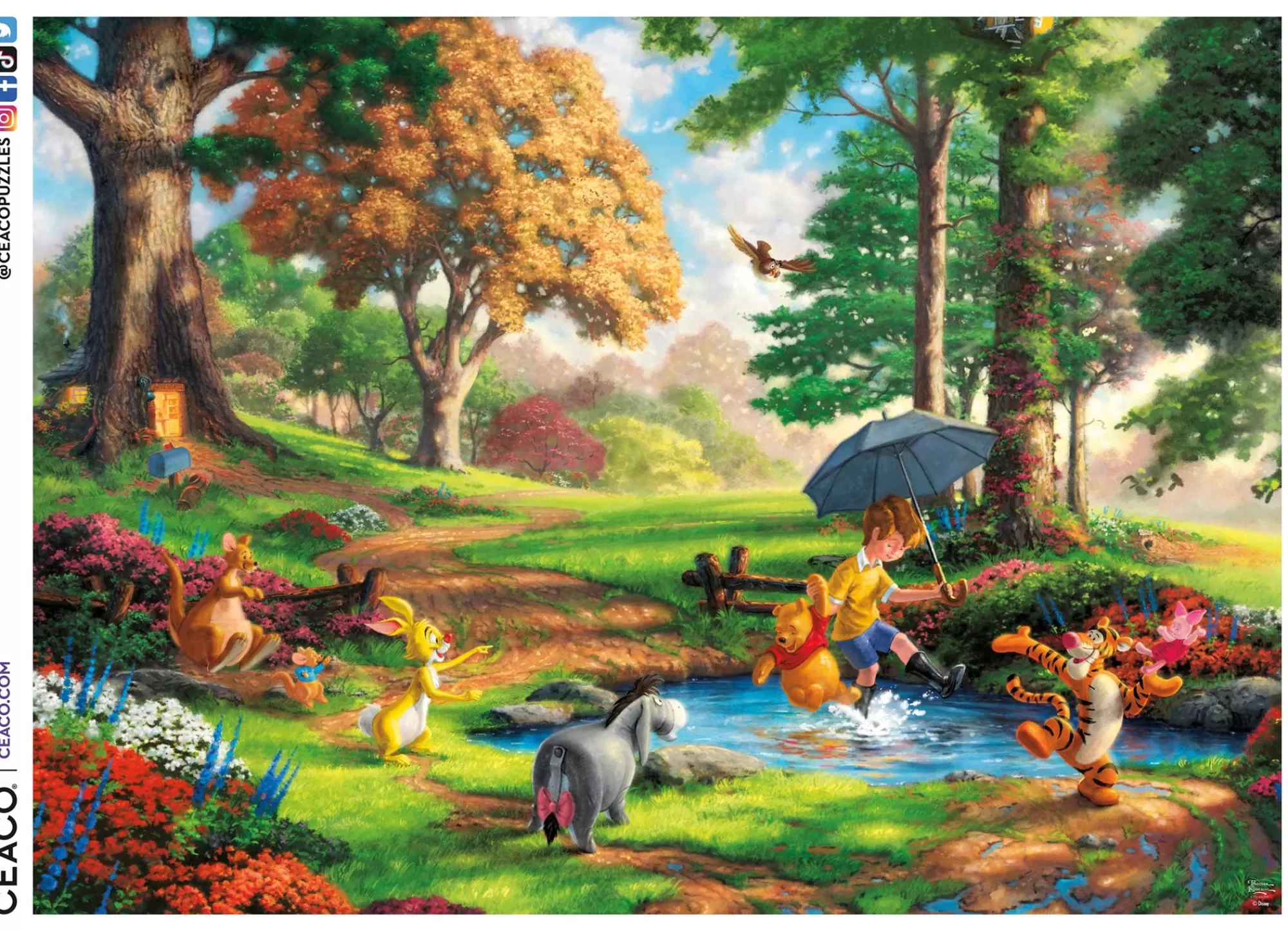 Ceaco Thomas Kinkade Disney - Winnie The Pooh - 1000 Piece Puzzle* Disney Puzzles