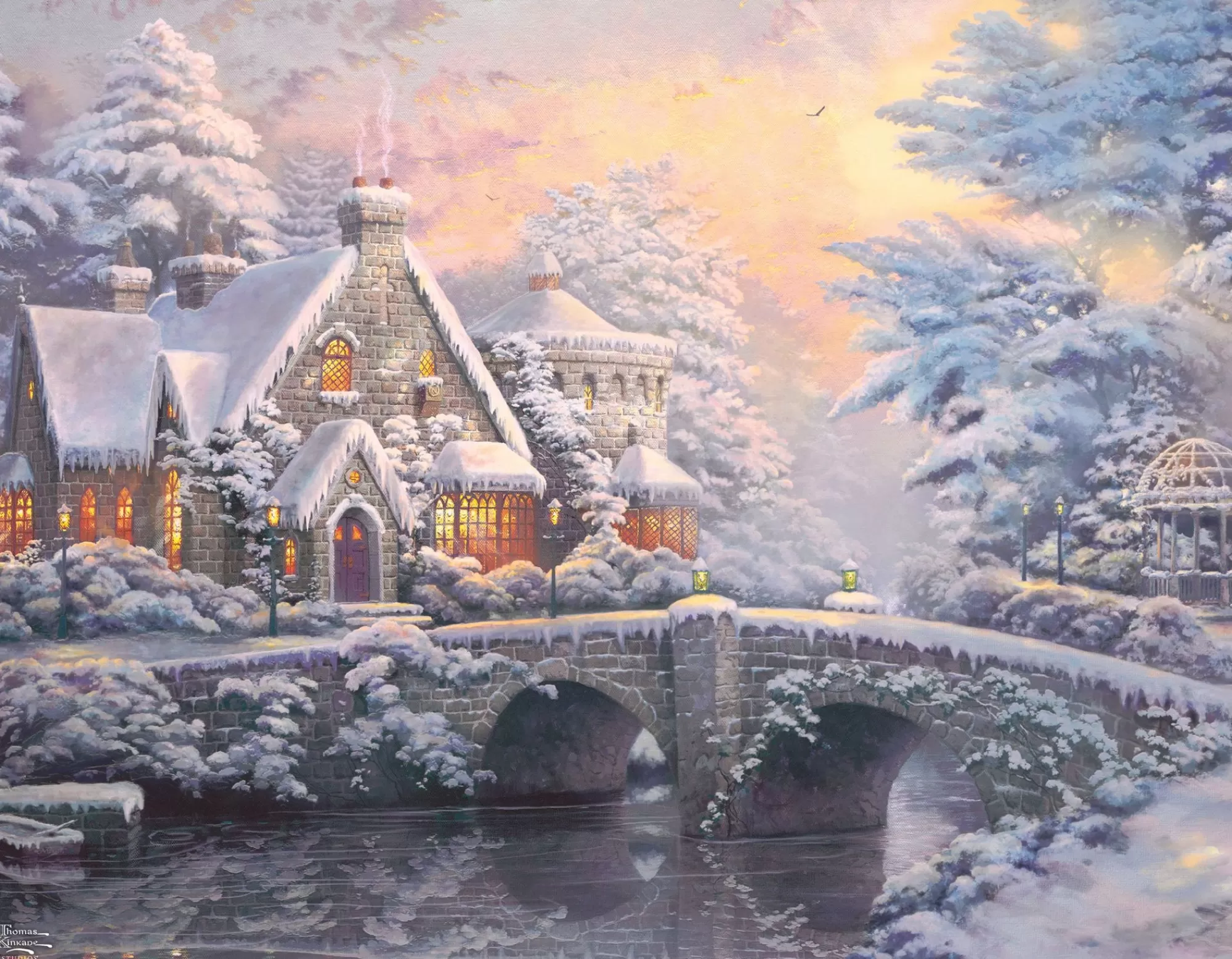 Ceaco Thomas Kinkade Holiday - Multipack - 4 In 1 Puzzles* Holiday Puzzles