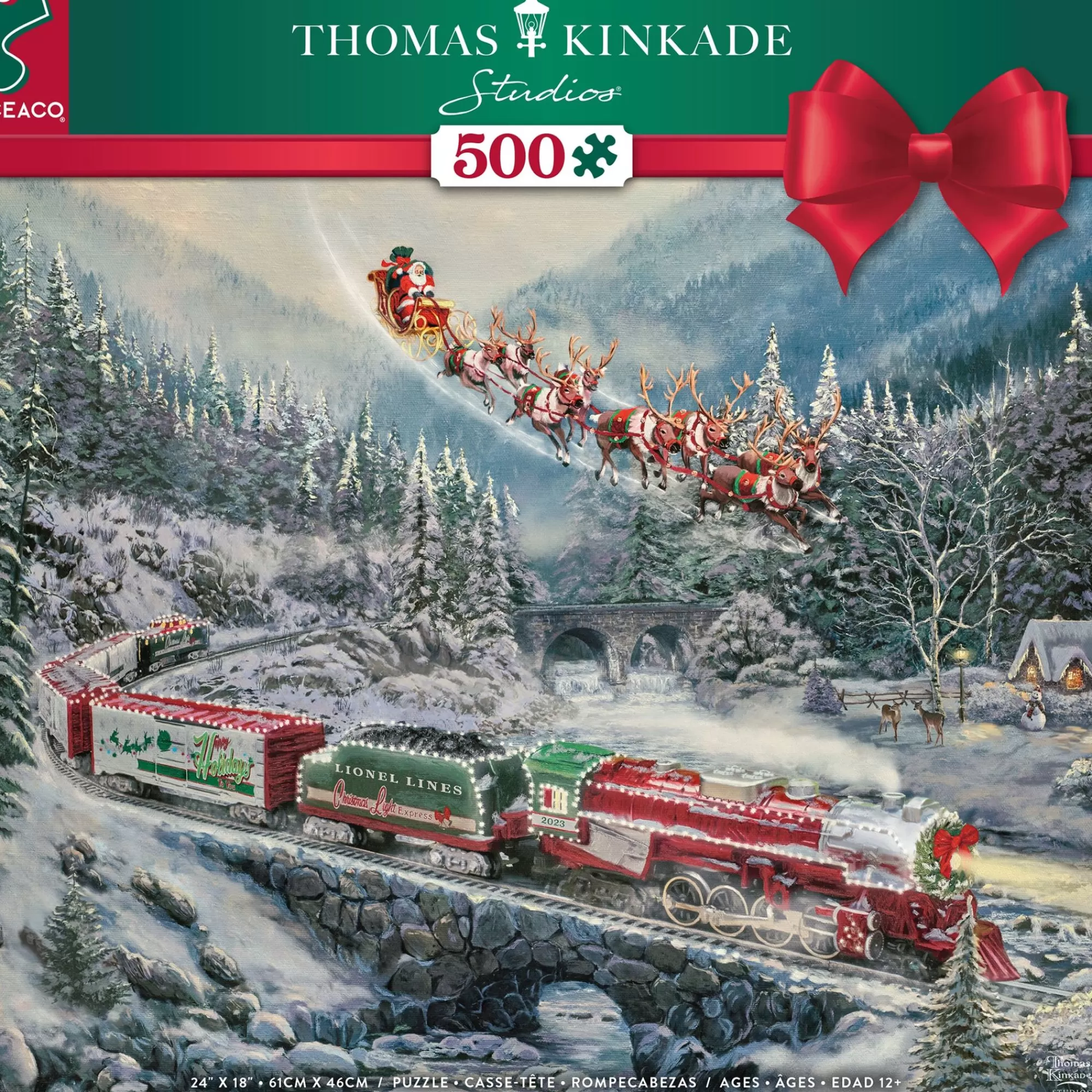 Ceaco Tis The Season - Christmas Light Express - 500 Piece Puzzle* Holiday Puzzles