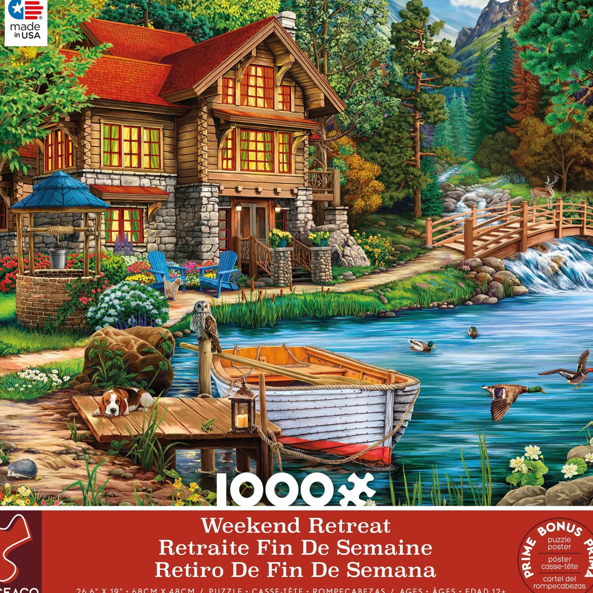 Ceaco Weekend Retreat - It'S A Dog'S Life - 1000 Piece Puzzle* Dog Puzzles