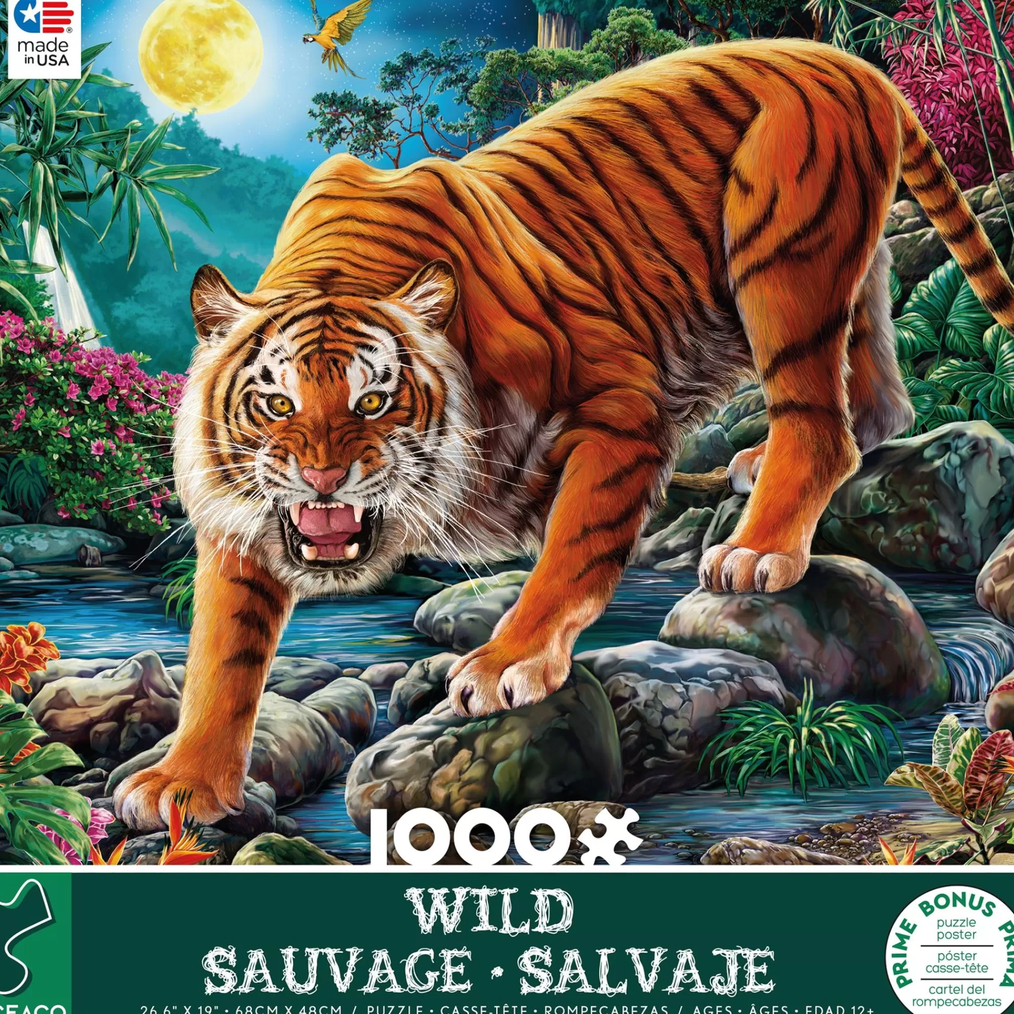 Ceaco Wild - Night Tigers - 1000 Piece Puzzle* Animal Puzzles