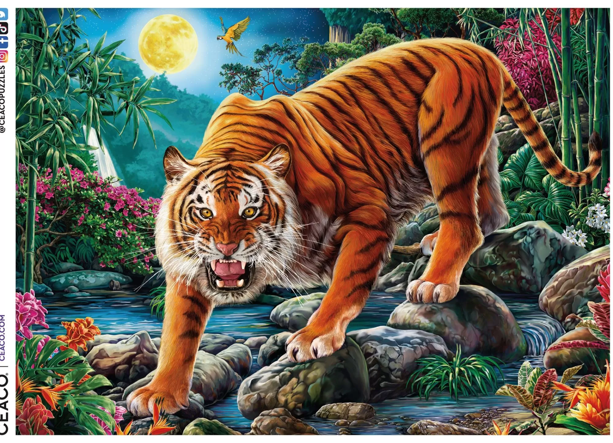 Ceaco Wild - Night Tigers - 1000 Piece Puzzle* Animal Puzzles