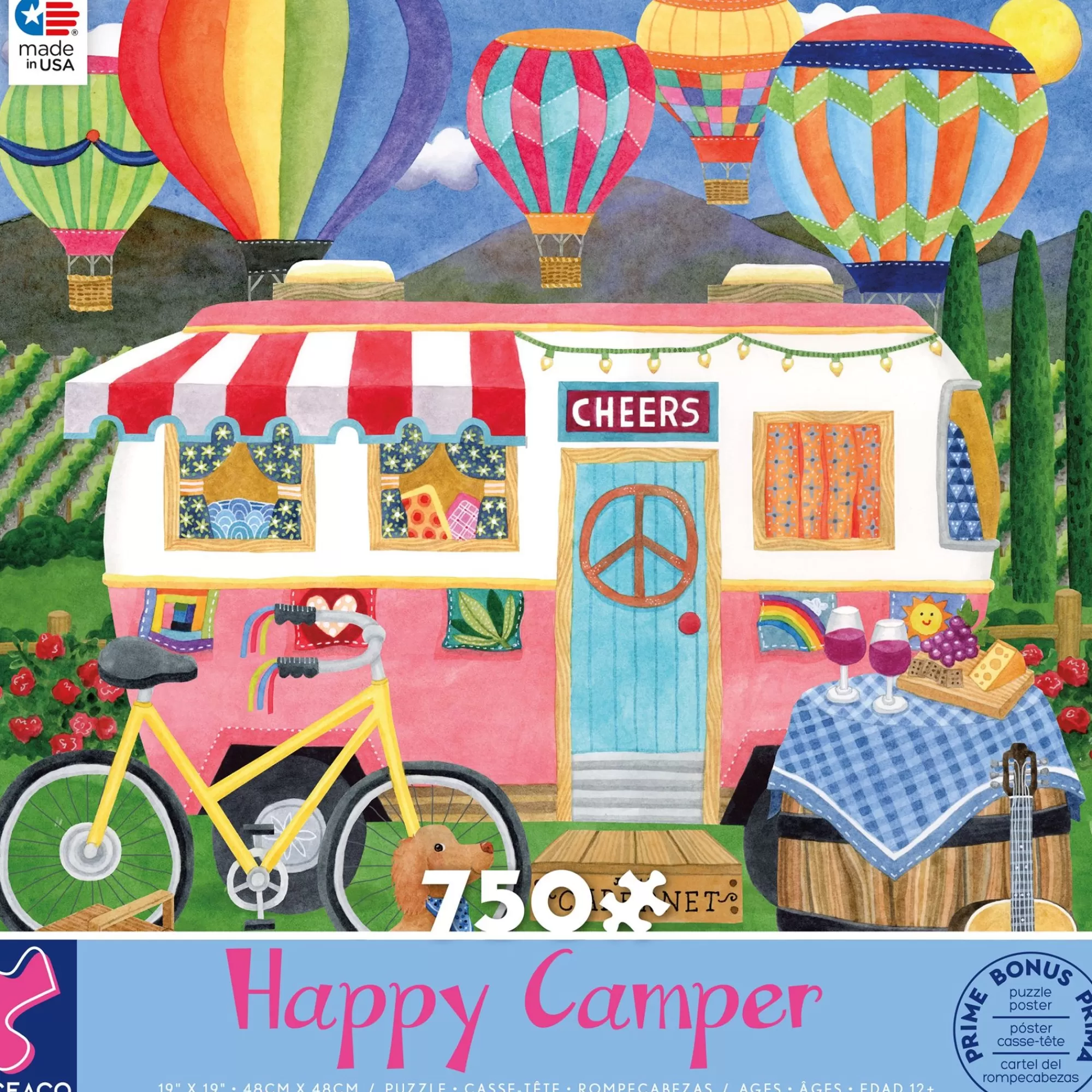 Ceaco Wine Country Camper - 750 Piece Puzzle* Made In Usa' Puzzles