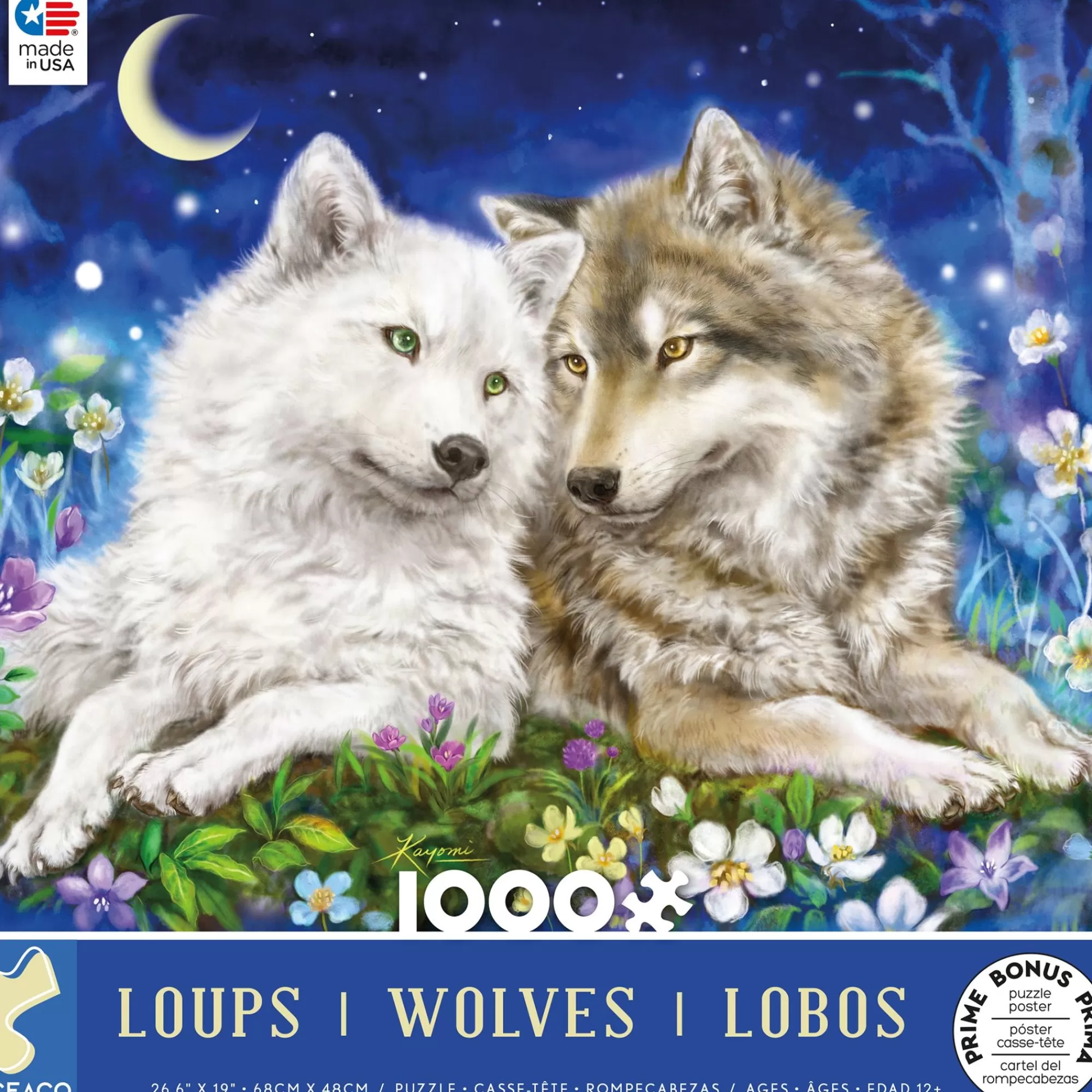 Ceaco Wolves - Kayomi Harai - 1000 Piece Puzzle* Animal Puzzles