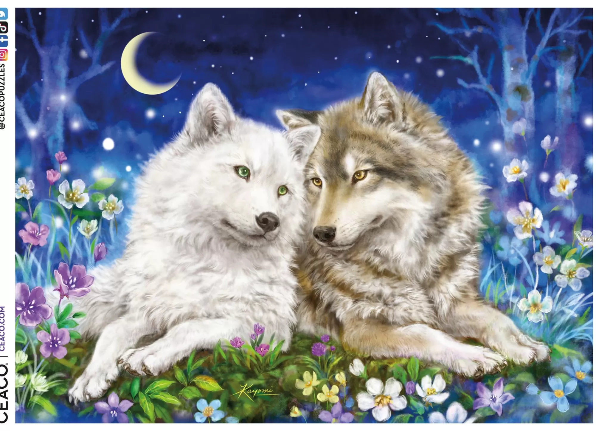 Ceaco Wolves - Kayomi Harai - 1000 Piece Puzzle* Animal Puzzles