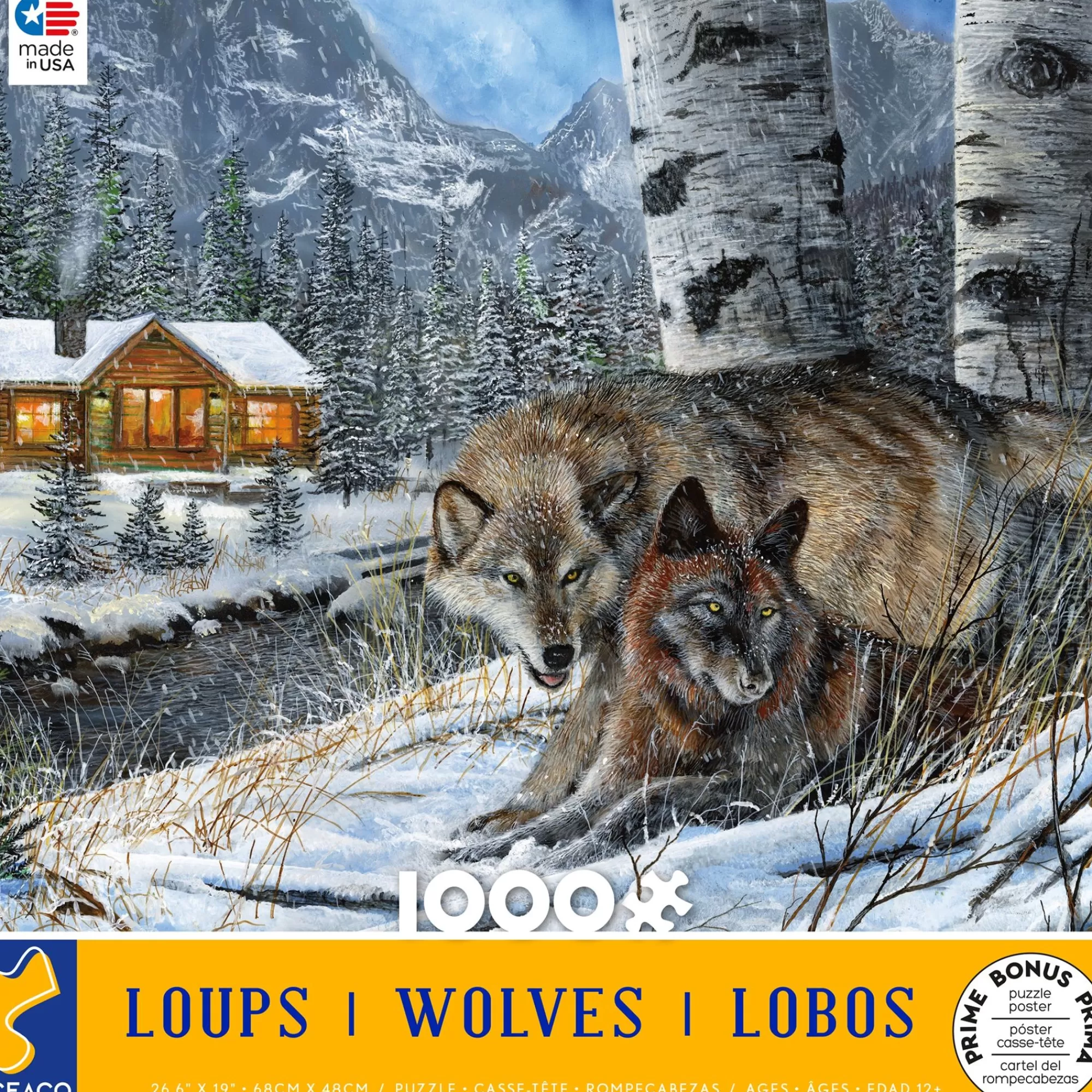 Ceaco Wolves - Kevin Daniel Wolves - 1000 Piece Puzzle* Animal Puzzles