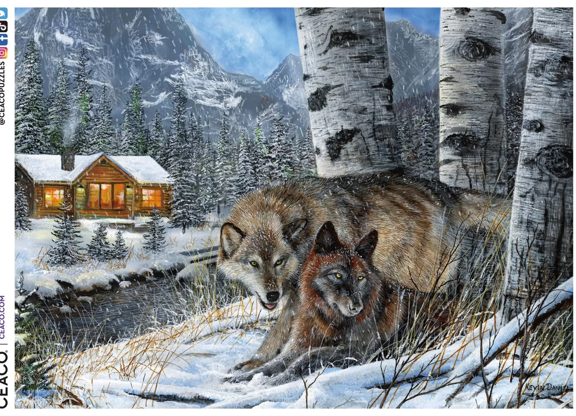 Ceaco Wolves - Kevin Daniel Wolves - 1000 Piece Puzzle* Animal Puzzles